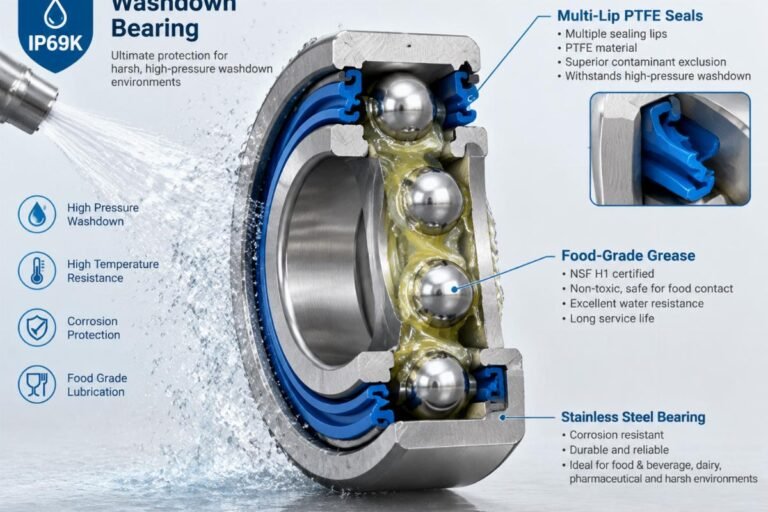 Dairy Plant Washdown Bearings: Genuine SKF/NSK Wholesale Supplier