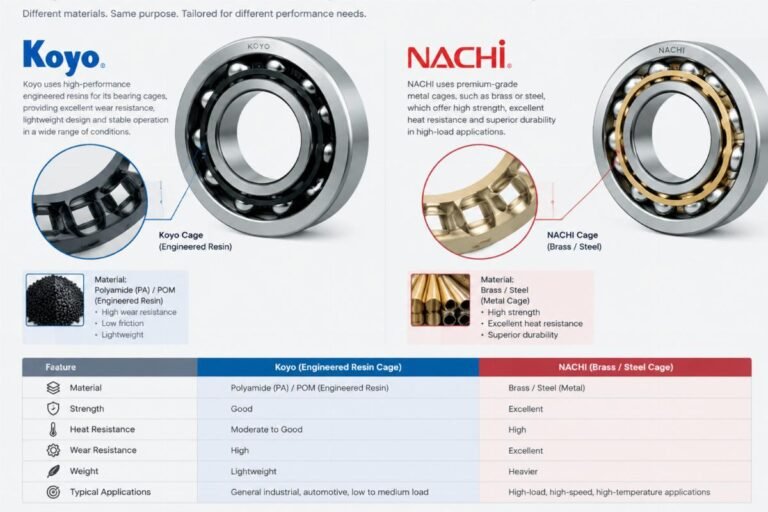 Koyo vs NACHI Electric Motor Bearings Wholesale Supplier